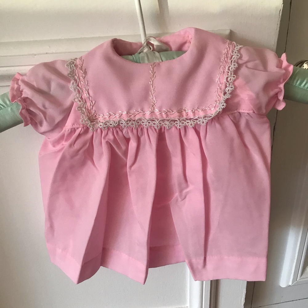 Vintage Pink Baby Dress 0-3